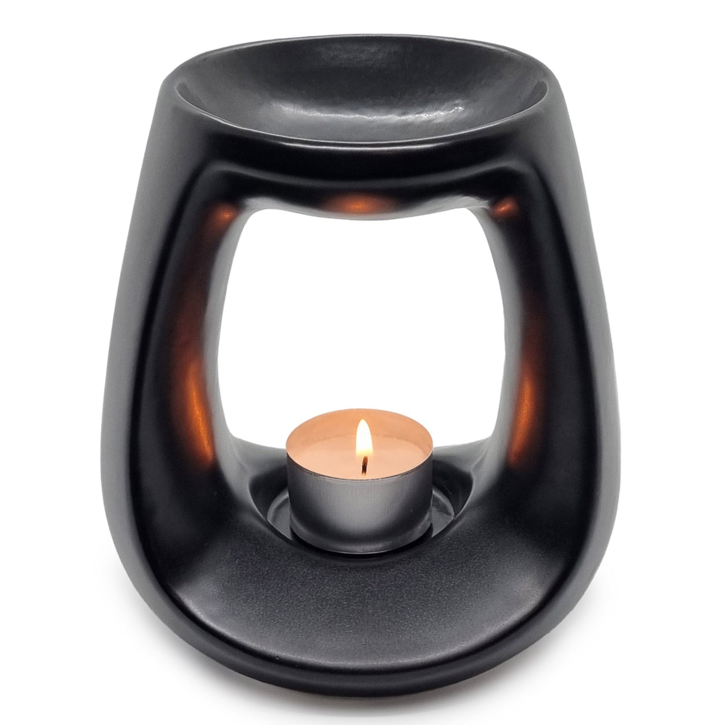Black Ceramic Tealight Oil Burner