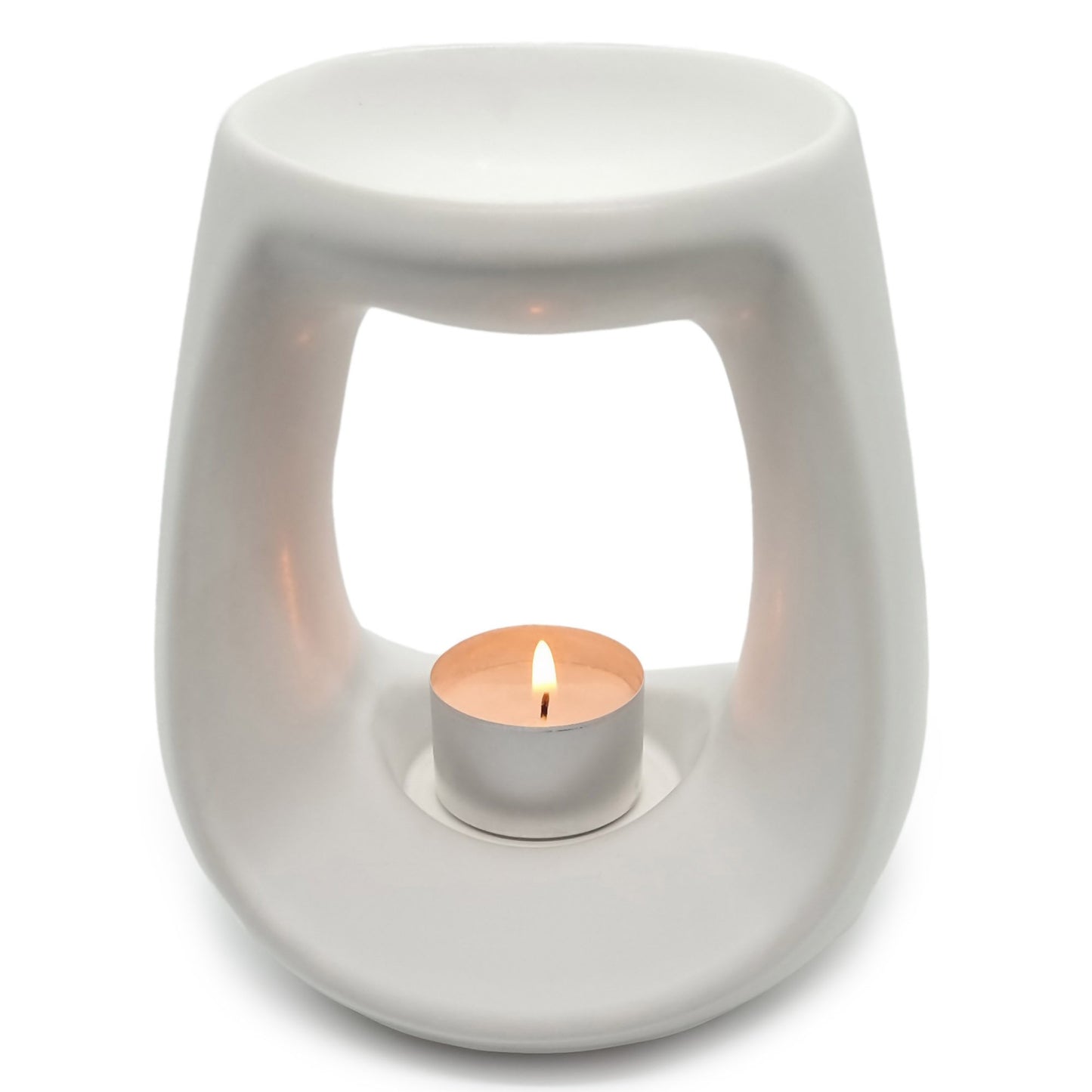 White Ceramic Tealight Oil Burner