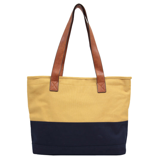 Candy Washed Canvas Tote - Mustard