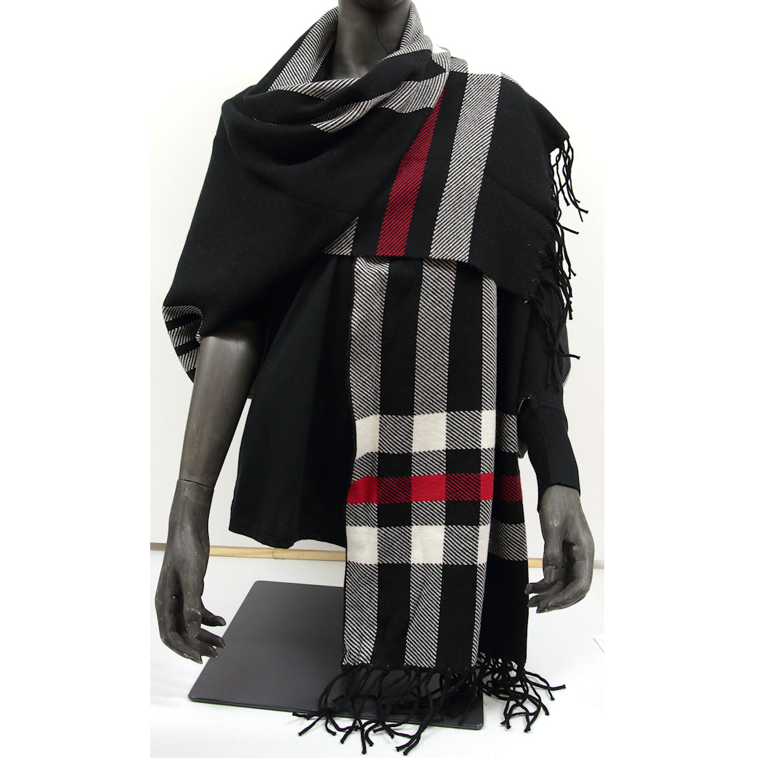 Miya Wrap Black/Red Check