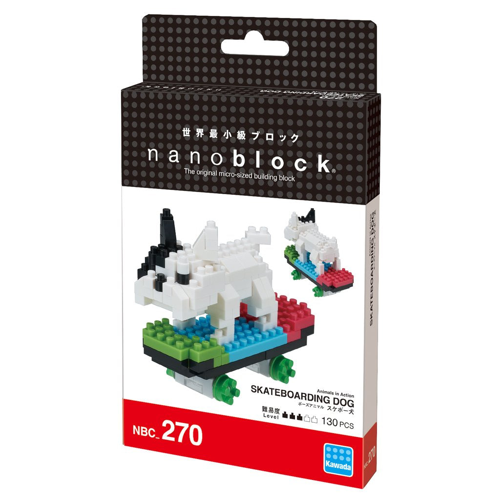 Nanoblock - Skateboarding Dog