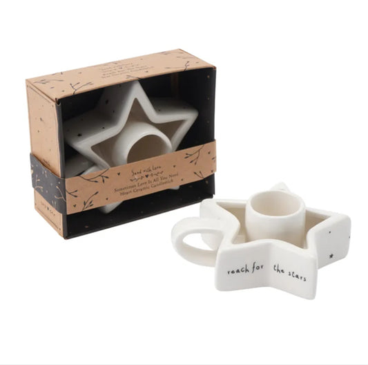 'Reach For...' Candlestick Holder