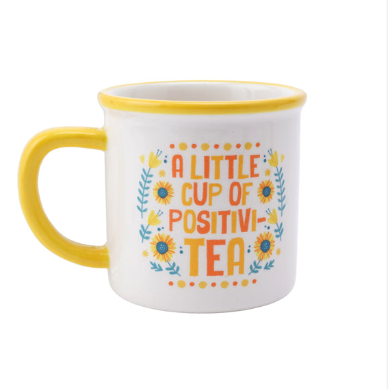 Live Happy 'Positivi-tea' Stoneware Mug