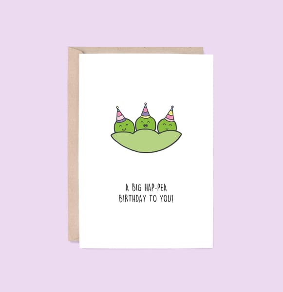 BIRTHDAY | 'Hap-pea Birthday' Greeting Card