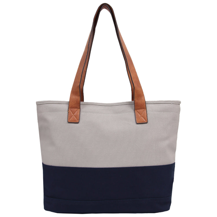 Candy Washed Canvas Tote - Grey