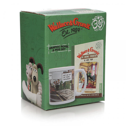 Gift set Mug & Book: Wallace & Gromit (The Wrong Trousers)