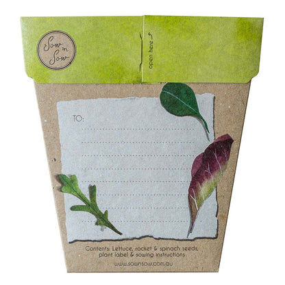 Seeds - Leafy Greens Gift of Seeds