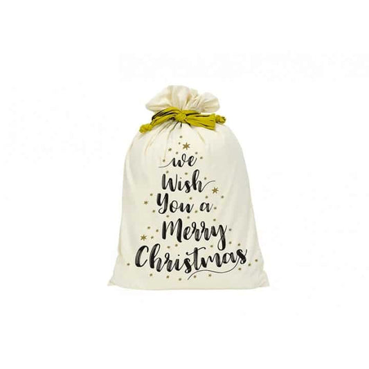 Santa Sack Canvas – We Wish You