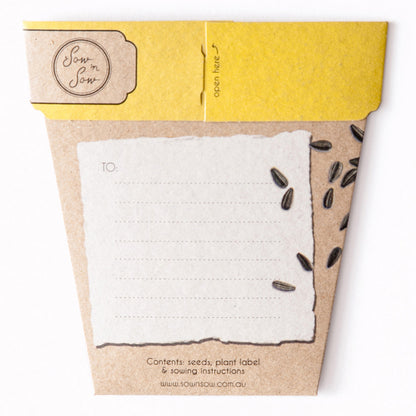 Seeds - Sunflower Gift of Seeds
