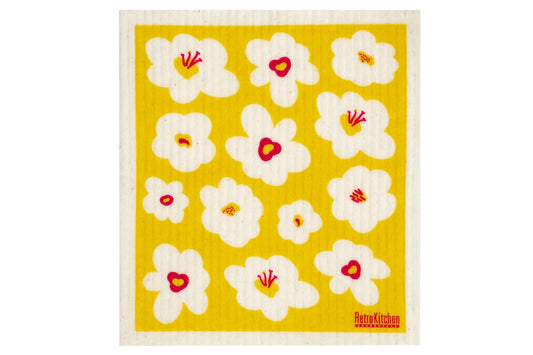 Sponge Cloth - Retro Flowers