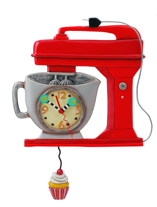 Vintage MIXER Red Clock