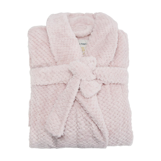 Waffle Bath Robe – Cosy Luxe – Womens - Pink