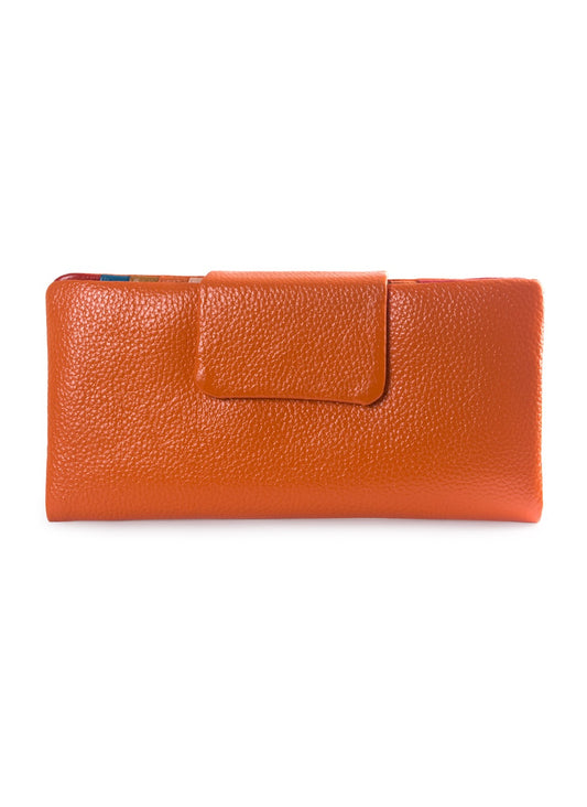 Wallet Leather - Orange