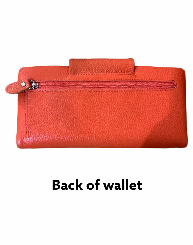 Wallet Leather - Orange