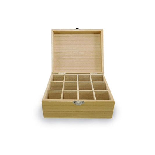 Wooden Oil Storage Box - 12 Compartment