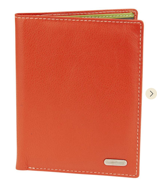 7 Card Passport Wallet / Cover - OrangeMulti