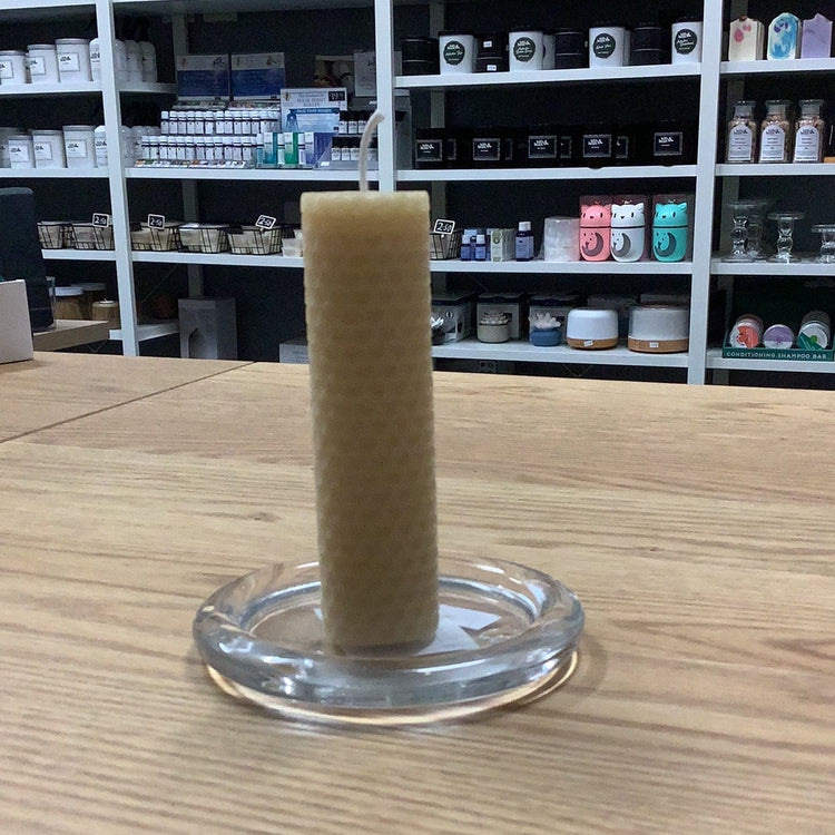 Rolled Beeswax Pillar Candle