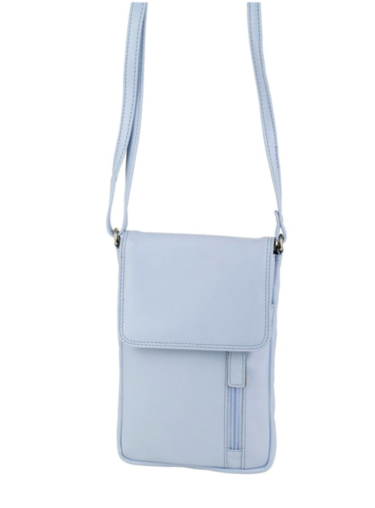 Flap Over Phone Bag - Lavender Blue